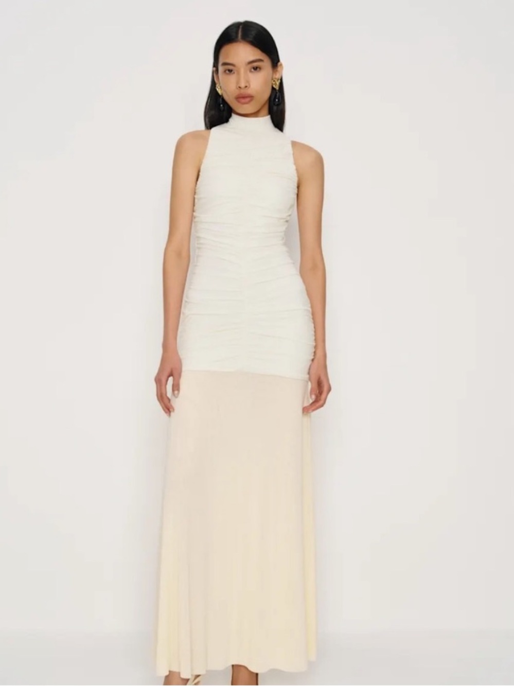 NWT • Reformation Caspian Dress in Fior di latte - XS